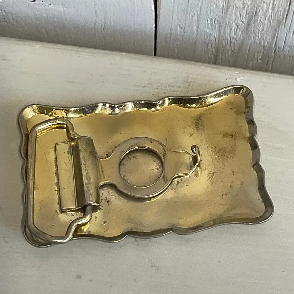 Grand Trunk Western The Milwaukee Road Train Engine Belt Buckle‎ Locomotive